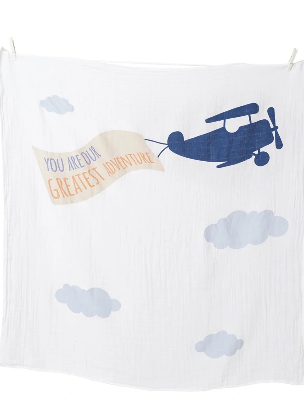 lululemon athletica Baby's First Year Muslin Blanket & Milestone Cards - White